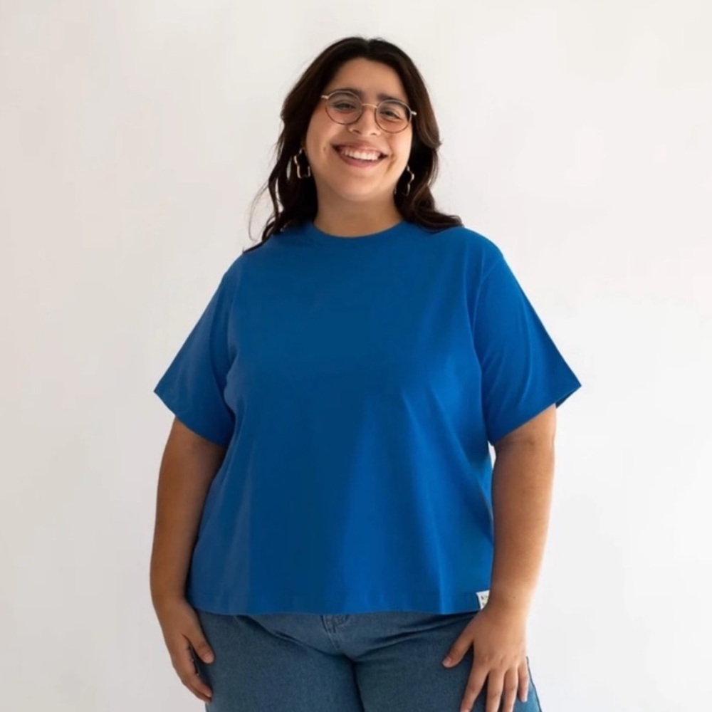 Shiny By Nature Blue Suncatcher Short Sleeved Tee / Cobalt Blue